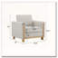 Fauteuil rembourré en tissu-1369629882