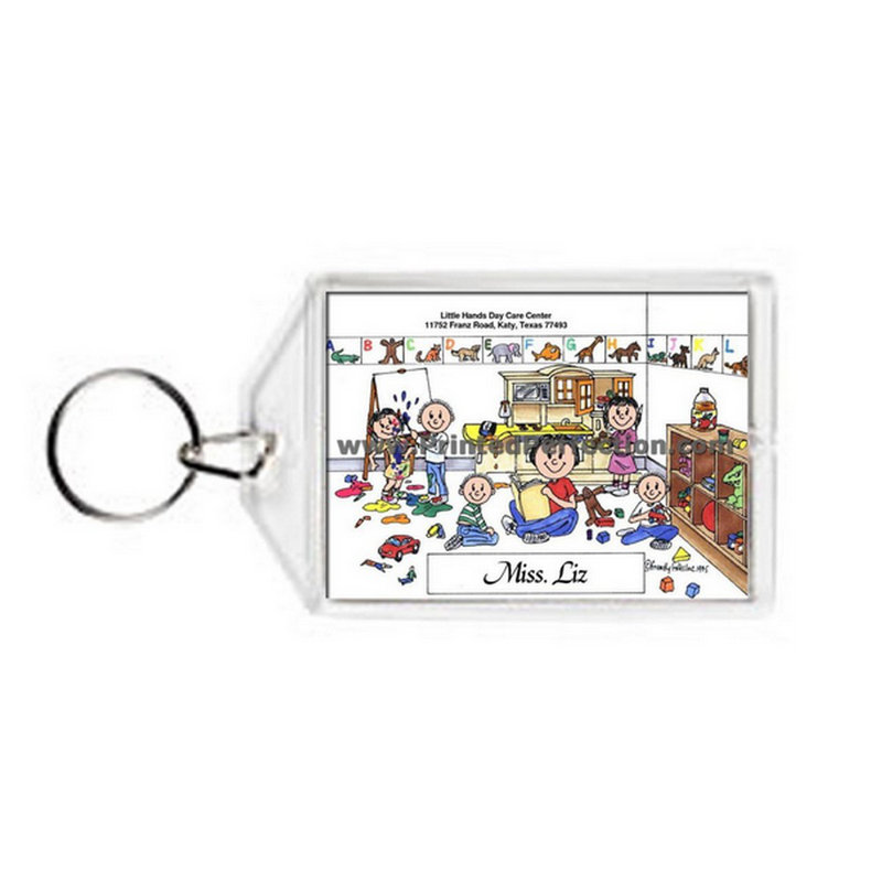 Personalized Day Car Worker - Female Acrylic Key Chain