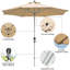 Parasol de marché 9 pi Patterson-2129920608