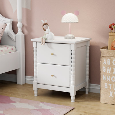 19.7“W Cute Roman column base Nightstand