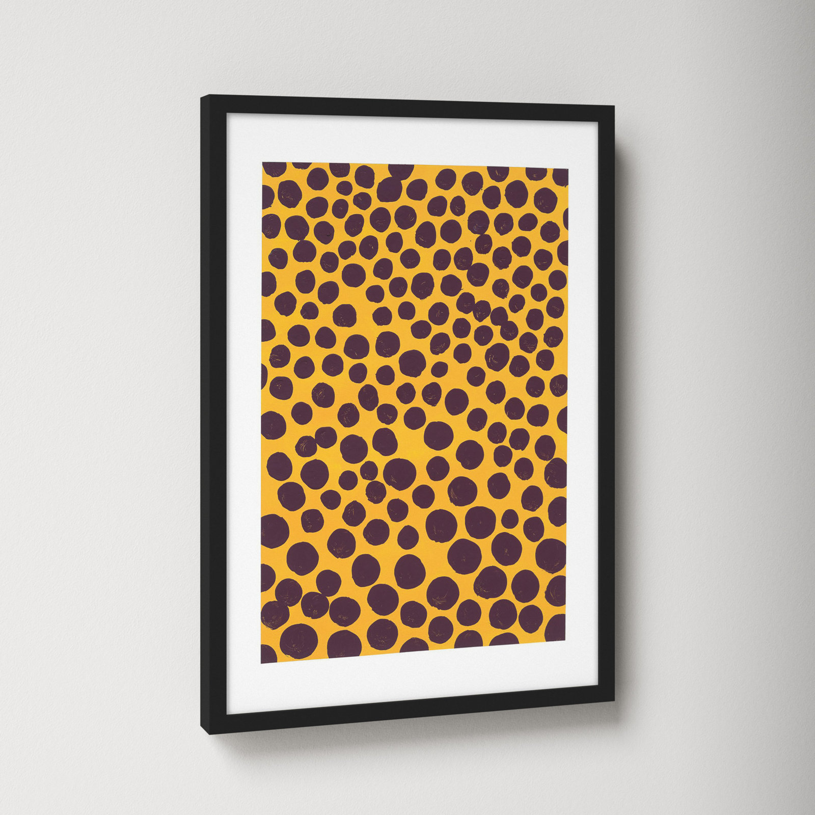 Maroon On Pumpkin by Michela Sorrentino, Black, 20" H x 14" W x 1.25" D