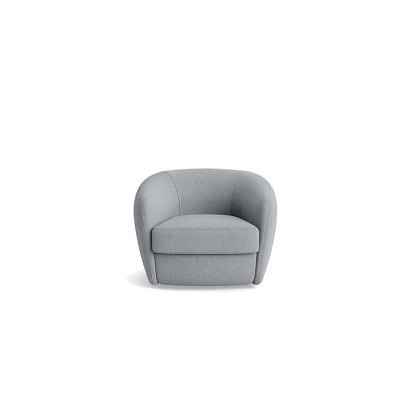 Elaine Swivel Chair, Performance Weave - Zinc