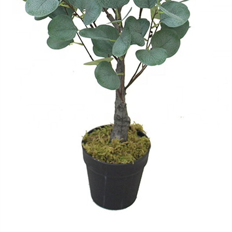 215.9cm Faux Eucalyptus Plant in Pot Liner