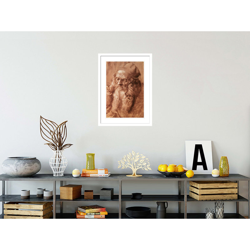 Portrait d'un homme de quatre-vingt-treize ans par Albrecht Dürer - Impression Giclée encadrée, H 29,5 po x l 21,92 po