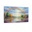 Landscape & Nature Rainbow Over Serene Landscape avec arbres et ruisseau-1871916056