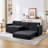 89" Folding 3-Seater Sofa Bed With Cup Holders & Side Pockets-1696287176