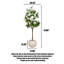 Faux arbre artificiel Magnolia-111031440-111031445