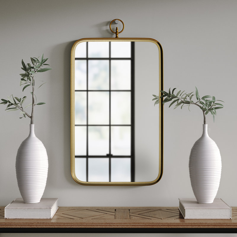 Metal Flat Wall Mirror