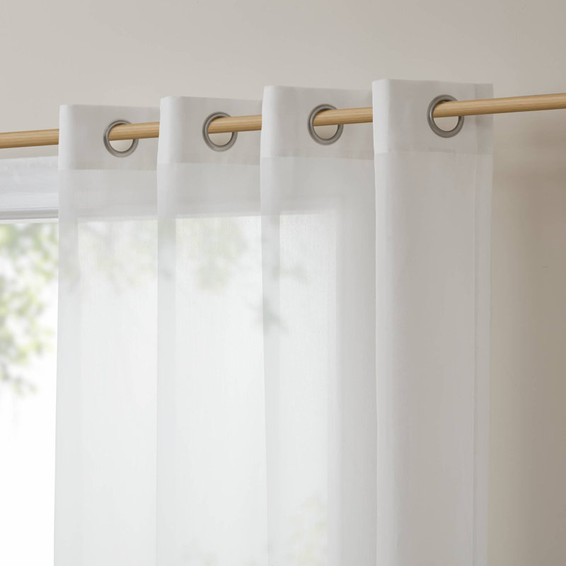 Paire de rideaux à imprimé gris Cecily 50 x 84 po, Gris
