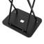 Borjanka Folding Glass Top Side Table Portable Snack Coffee Table Outdoor Garden End Table