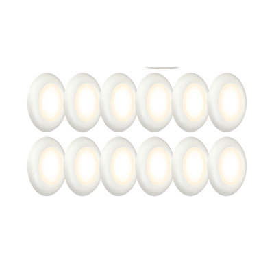 LED Flush Mount Ceiling Light – Dimmable, Slim Puck Downlight - Energy Efficient LED Light - Multi-Purpose Easy-Install Light Fixture