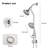 Dual Shower System with Handheld 7-Spray-129589970