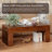 Lenie Farmhouse Rustic Wood Coffee Table With Burl Finish-258326728