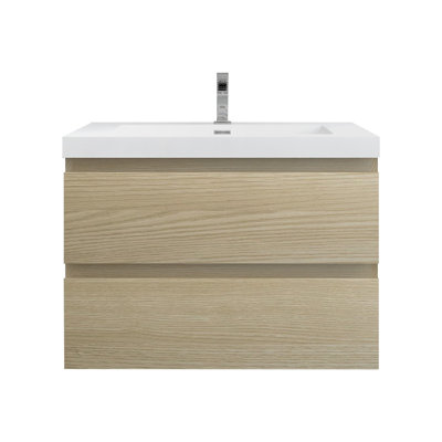 Holoman 30'' Single Bathroom Vanity with Acrylic Top