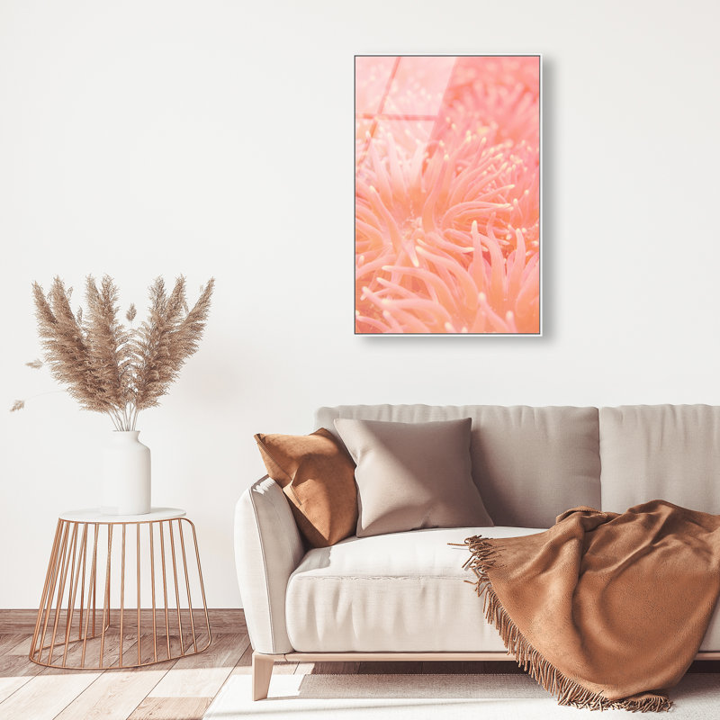 Deep Sea Flowers Print by Oliver Gal, 31"H x 21"W, White Floater Frame
