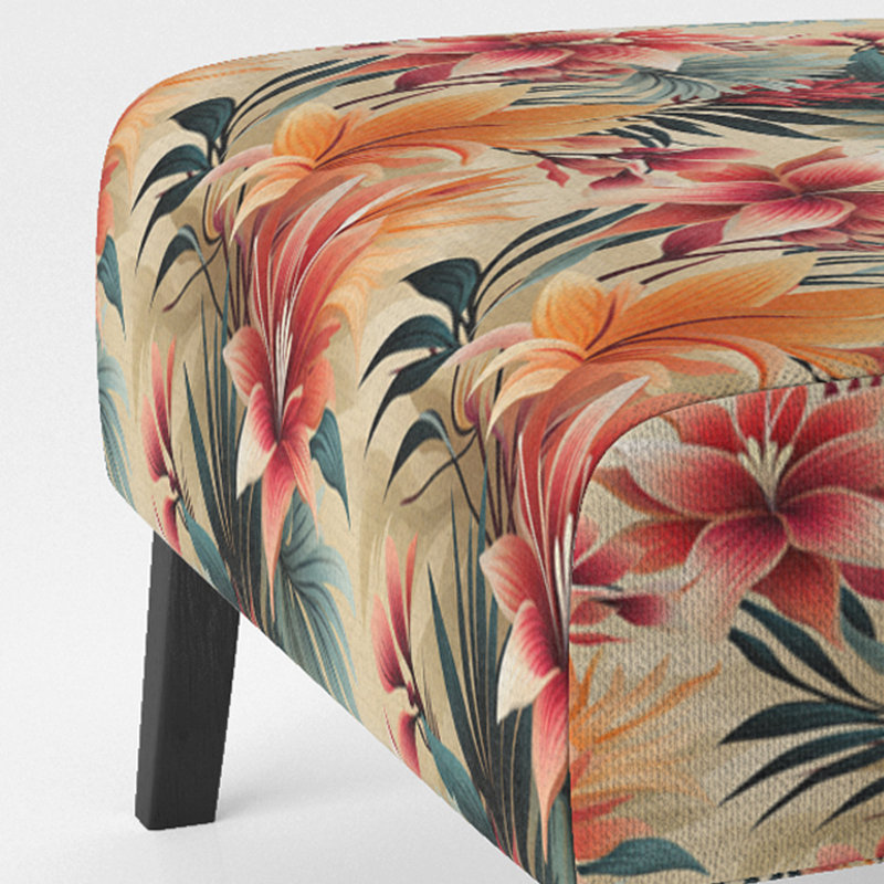 Fauteuil de chambre rembourré Tropical Sunset