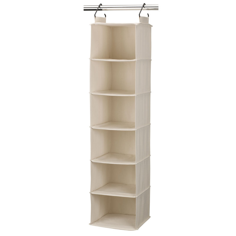 Organisateur de garde-robe suspendu en toile de coton robuste Cedarline
