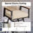 23.5" W Metal Patio Bar Stool with Cushion
