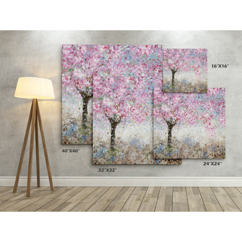 «Cherry Blosson Festival I», reproduction sur toile, H 32 po x l 32 po x P 1,5 po
