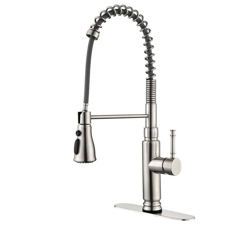 AWZTOO Kitchen Faucet, Brushed Nickel