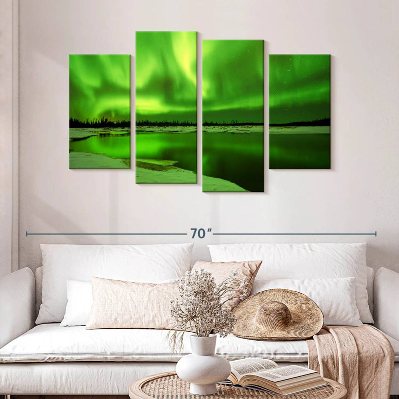 Keesha Northern Lights Over Lake