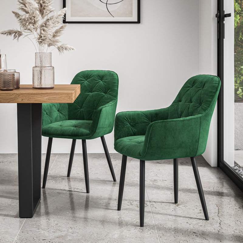 Ailla 4 - Person Dining Set, Green