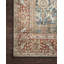 Pratt Oriental Area Rug in Ocean/Rust-1883383664