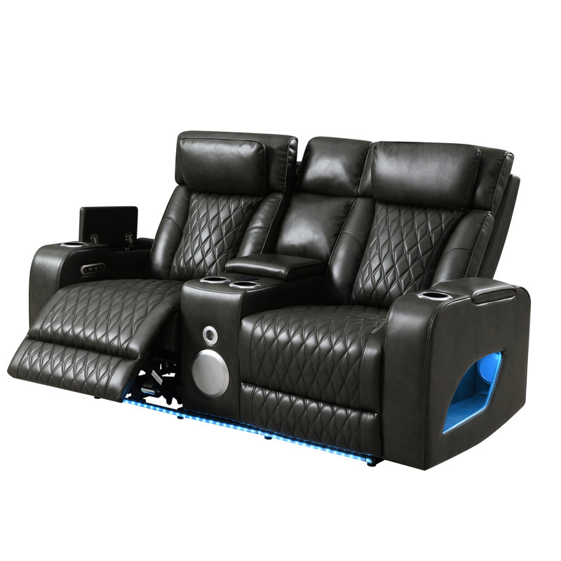 73.49 " Faux Leather Loveseat