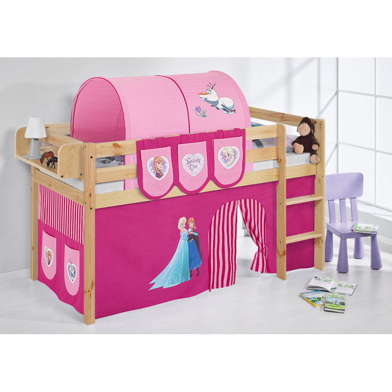 Disney's Frozen Mid Sleepers Themed Beds, Slatted frame, Pink