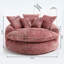 Fauteuil de 55 po de long en mousse de polyester, fauteuil rond surdimensionné, canapé-lit moderne moelleux pour le salon et la détente-1652874167