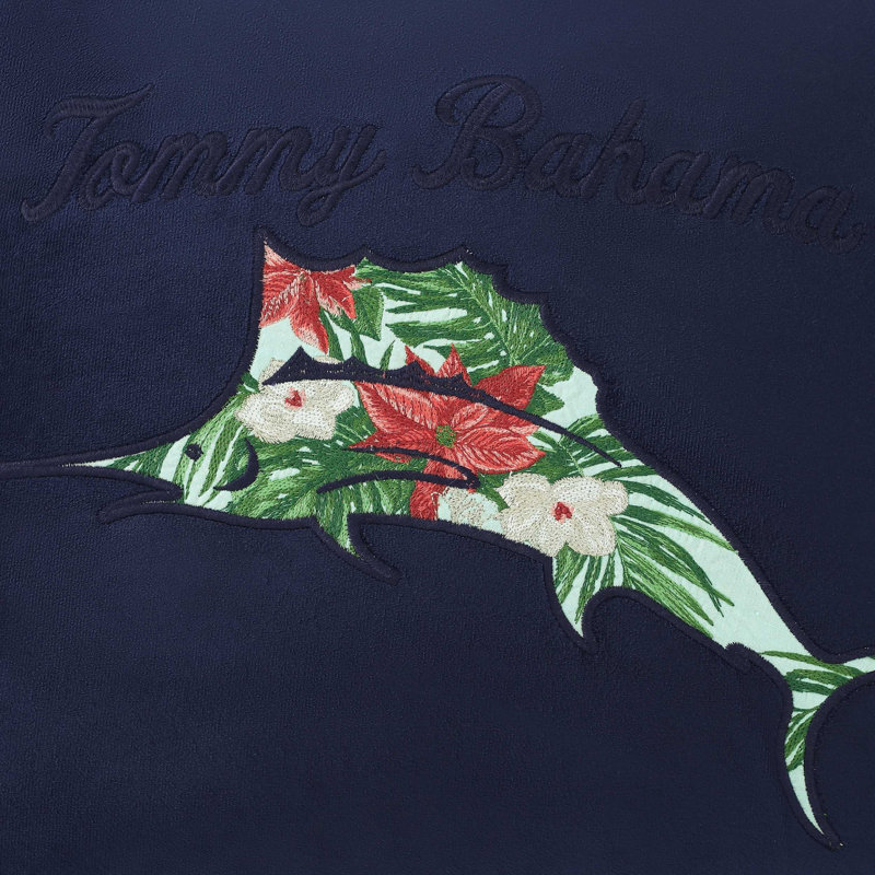 Tommy Bahama Holiday Marlin Blue Throw Pillow, Blue, Rectangle 15"H x 20"W