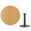 Plateau de table rond en stratifié de 24 po avec base de bar ronde de 18 po Jamey-1867976237-1870724602-1867976234