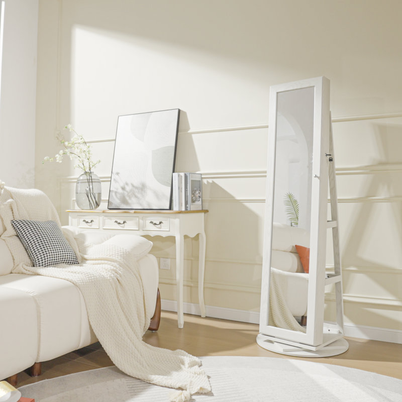 Armoire à bijoux debout, Blanc