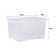 Wham Crystal 60L Plastic Storage Box Pack of 5 Clear