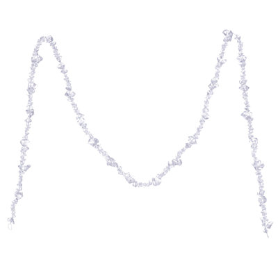 Guirlande de 6 pi Vickerman. Cette guirlande mesure 6 pieds de longueur et comporte des glaçons en acrylique transparent pour créer un effet givré et hivernal.