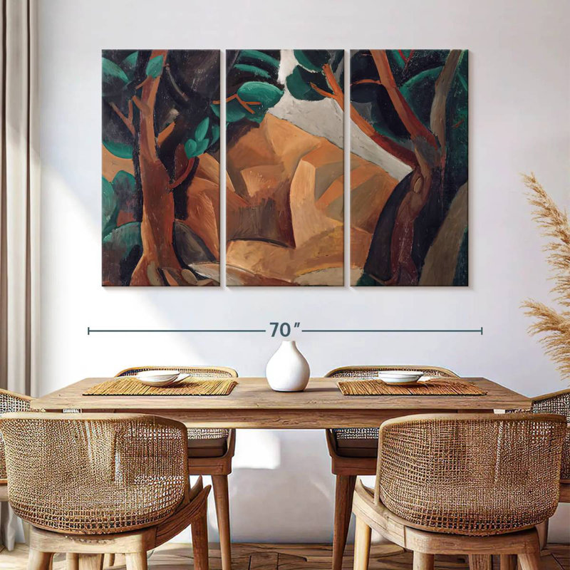 Avery Landscape With Two Figures, 42" H x 65" W