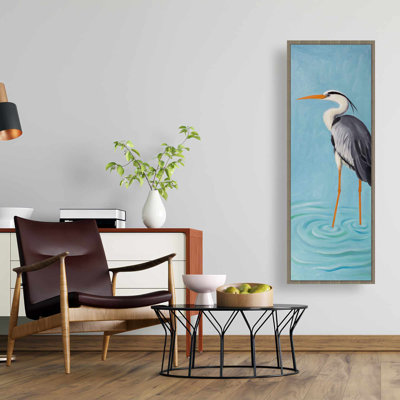 Toile encadrée pour chambre marine Grey Heron | Décoration intérieure