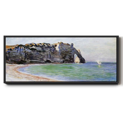 The Manneport, Etretat, the Porte d'Aval, 1885 - Framed Canvas