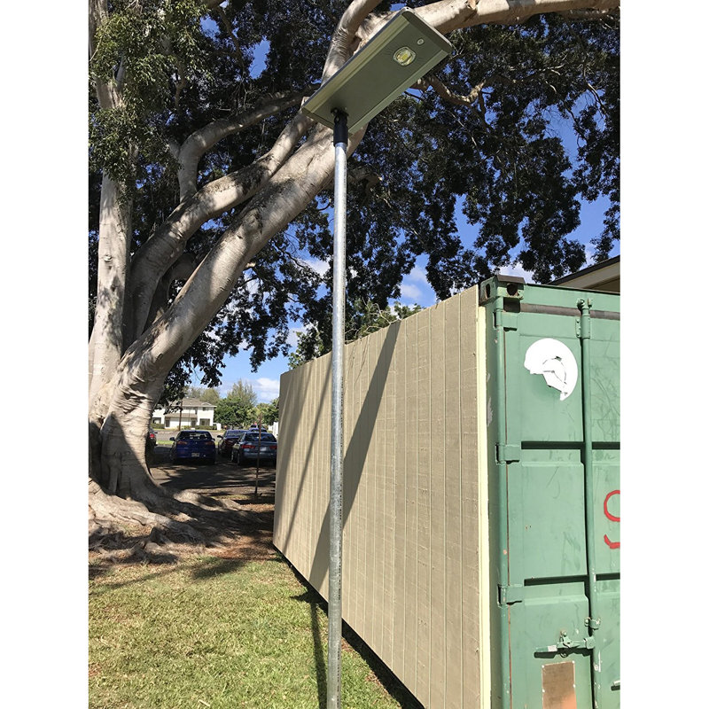 ELEDing Outdoor LED Motion Sensor Street Light with Solar Panels