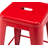 Kohki 24" Counter Stool Metal Bar Stools Counter Height Barstools Backless Indoor/Outdoor Bar Stools Kitchen Counter Stools Chairs(Set of 2)-1521817810-1521817809