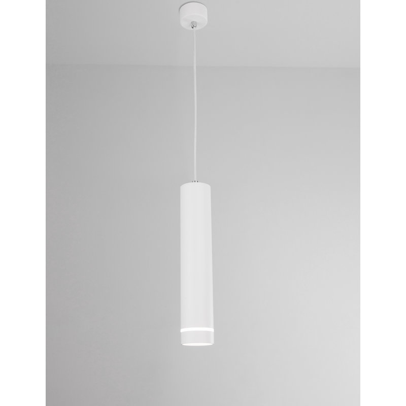 1 - Light Single Pendant, White