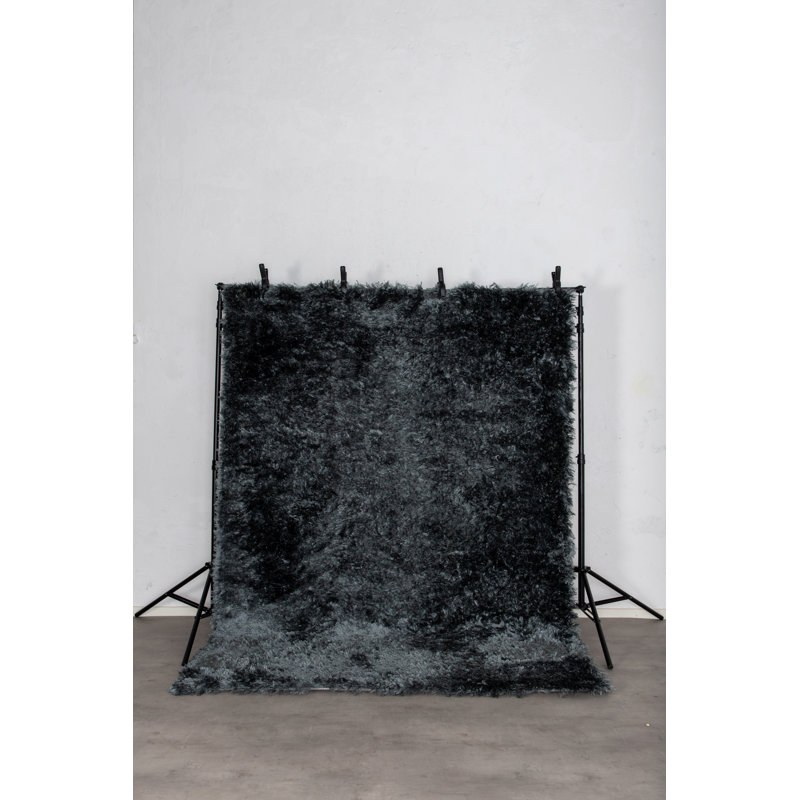 Analia Solid Colour Shag Area Rug, Rectangle 200 x 200cm