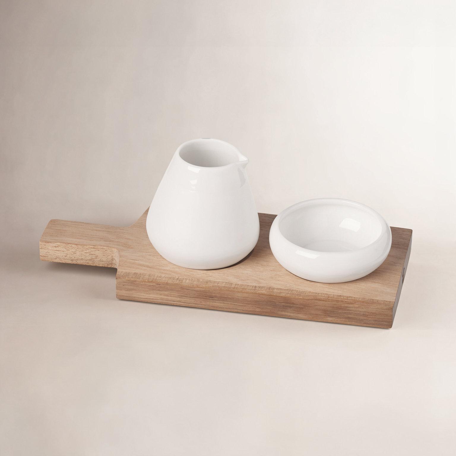 Cruet Oil and Salt Pots with Tray