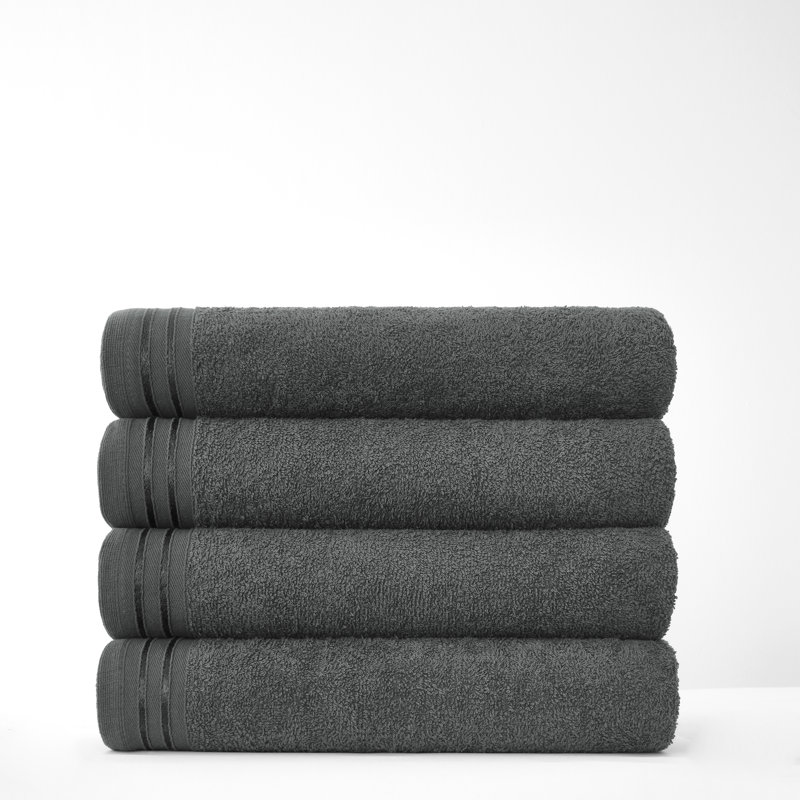 100% Cotton Ultra Light Bath Sheet, Charcoal