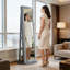 Robust Mirror,360° Swivel Full-Length Mirror,With Storage Shelves