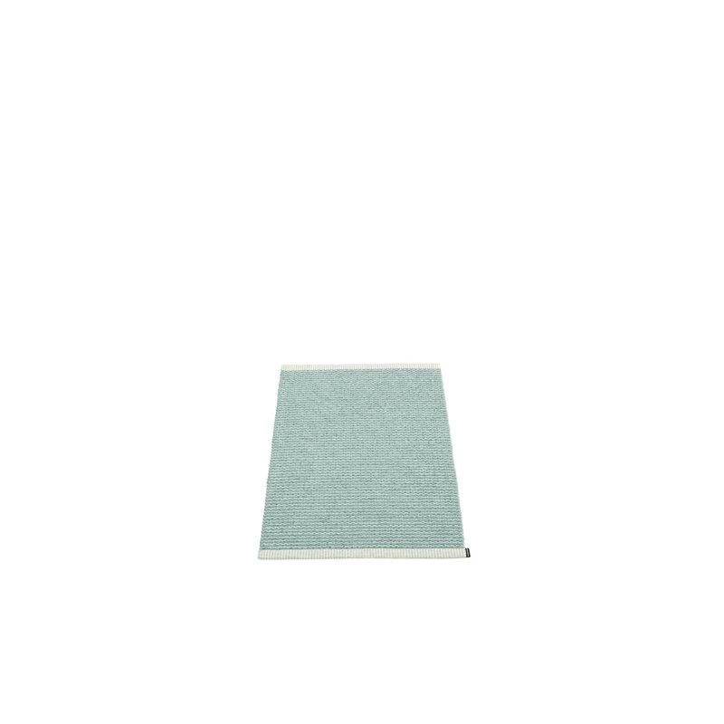 Tapis de cuisine bleu clair tissé à plat à la main Mono, Light Blue
