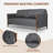 Briles All-Aluminum 2-Seat Sofa With Quilted Wrap