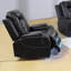 Ensemble de canapé de salon inclinable électrique en cuir 2 pièces (ensemble de 2)