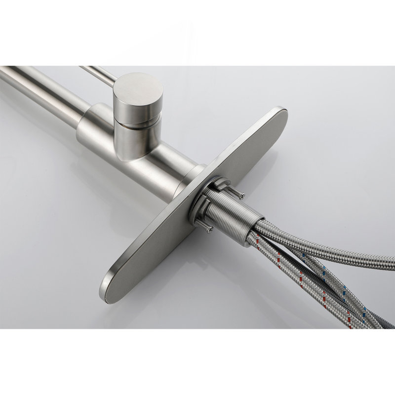 Single Handle Kitchen Sink Faucet With Pull Out Sprayer