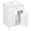 Meuble-lavabo de salle de bain avec lavabo (noir)